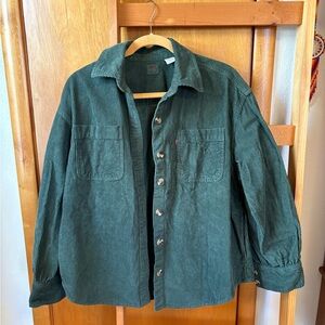 Levi's Teal Corduroy Men's Shirt Jacket